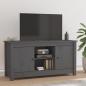 Preview: ARDEBO.de - TV-Schrank Grau 103x36,5x52 cm Massivholz Kiefer