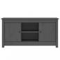 Preview: TV-Schrank Grau 103x36,5x52 cm Massivholz Kiefer