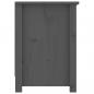 Preview: TV-Schrank Grau 103x36,5x52 cm Massivholz Kiefer