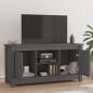 Preview: TV-Schrank Grau 103x36,5x52 cm Massivholz Kiefer