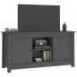 Preview: TV-Schrank Grau 103x36,5x52 cm Massivholz Kiefer