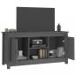 Preview: TV-Schrank Grau 103x36,5x52 cm Massivholz Kiefer