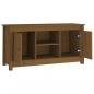 Preview: TV-Schrank Honigbraun 103x36,5x52 cm Massivholz Kiefer