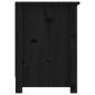 Preview: TV-Schrank Schwarz 103x36,5x52 cm Massivholz Kiefer