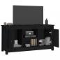 Preview: TV-Schrank Schwarz 103x36,5x52 cm Massivholz Kiefer