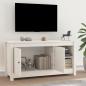 Preview: TV-Schrank Weiß 103x36,5x52 cm Massivholz Kiefer