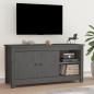 Preview: ARDEBO.de - TV-Schrank Grau 103x36,5x52 cm Massivholz Kiefer