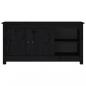 Preview: TV-Schrank Schwarz 103x36,5x52 cm Massivholz Kiefer