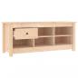 Preview: Schuhschrank 110x38x45,5 cm Massivholz Kiefer