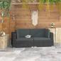 Preview: ARDEBO.de - Ecksofas 2 Stk. mit Auflagen Poly Rattan Schwarz