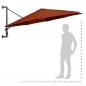 Preview: Sonnenschirm Wandmontage mit Metallmast 300 cm Terracotta-Rot