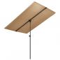 Preview: Sonnenschirm mit Aluminium-Mast 180 x 110 cm Taupe 