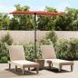 Preview: ARDEBO.de - Sonnenschirm mit Aluminium-Mast 180 x 110 cm Terracotta-Rot 