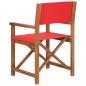 Preview: Regiestuhl Massivholz Teak Rot