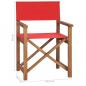 Preview: Regiestuhl Massivholz Teak Rot