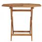 Preview: Klappbarer Gartentisch 85x85x76 cm Teak Massivholz