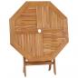 Preview: Klappbarer Gartentisch 85x85x76 cm Teak Massivholz