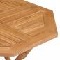 Preview: Klappbarer Gartentisch 85x85x76 cm Teak Massivholz