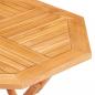 Preview: Klappbarer Gartentisch 85x85x76 cm Teak Massivholz