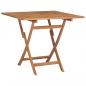 Preview: Gartentisch Klappbar 85x85x76 cm Teak Massivholz