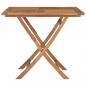 Preview: Gartentisch Klappbar 85x85x76 cm Teak Massivholz