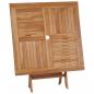 Preview: Gartentisch Klappbar 85x85x76 cm Teak Massivholz