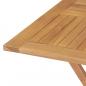 Preview: Gartentisch Klappbar 85x85x76 cm Teak Massivholz