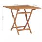 Preview: Gartentisch Klappbar 85x85x76 cm Teak Massivholz