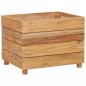 Preview: Hochbeet 50x40x38 cm Teak Altholz und Stahl