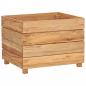 Preview: Hochbeet 50x40x38 cm Teak Altholz und Stahl