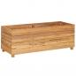 Preview: Hochbeet 100x40x38 cm Teak Altholz und Stahl