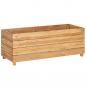 Preview: Hochbeet 100x40x38 cm Teak Altholz und Stahl