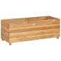 Preview: Hochbeet 100x40x38 cm Teak Altholz und Stahl