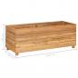 Preview: Hochbeet 100x40x38 cm Teak Altholz und Stahl