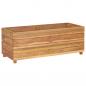 Preview: Hochbeet 100x40x38 cm Teak Altholz und Stahl