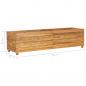 Preview: Hochbeet 150x40x38 cm Teak Altholz und Stahl