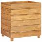 Preview: Hochbeet 50x40x55 cm Teak Altholz und Stahl