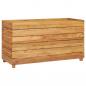 Preview: Hochbeet 100x40x55 cm Teak Altholz und Stahl