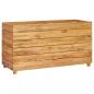 Preview: Hochbeet 100x40x55 cm Teak Altholz und Stahl