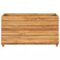 Preview: Hochbeet 100x40x55 cm Teak Altholz und Stahl