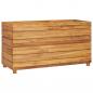 Preview: Hochbeet 100x40x55 cm Teak Altholz und Stahl