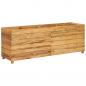 Preview: Hochbeet 150x40x55 cm Teak Altholz und Stahl