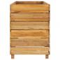 Preview: Hochbeet 150x40x55 cm Teak Altholz und Stahl