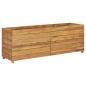 Preview: Hochbeet 150x40x55 cm Teak Altholz und Stahl