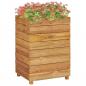 Preview: ARDEBO.de - Hochbeet 50x40x72 cm Teak Altholz und Stahl