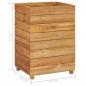 Preview: Hochbeet 50x40x72 cm Teak Altholz und Stahl