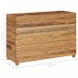 Preview: Hochbeet 100x40x72 cm Teak Altholz und Stahl