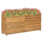 Preview: ARDEBO.de - Hochbeet 150x40x72 cm Teak Altholz und Stahl