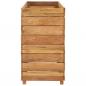 Preview: Hochbeet 150x40x72 cm Teak Altholz und Stahl