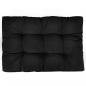 Preview: Palettenkissen Schwarz 120x80x12 cm Stoff